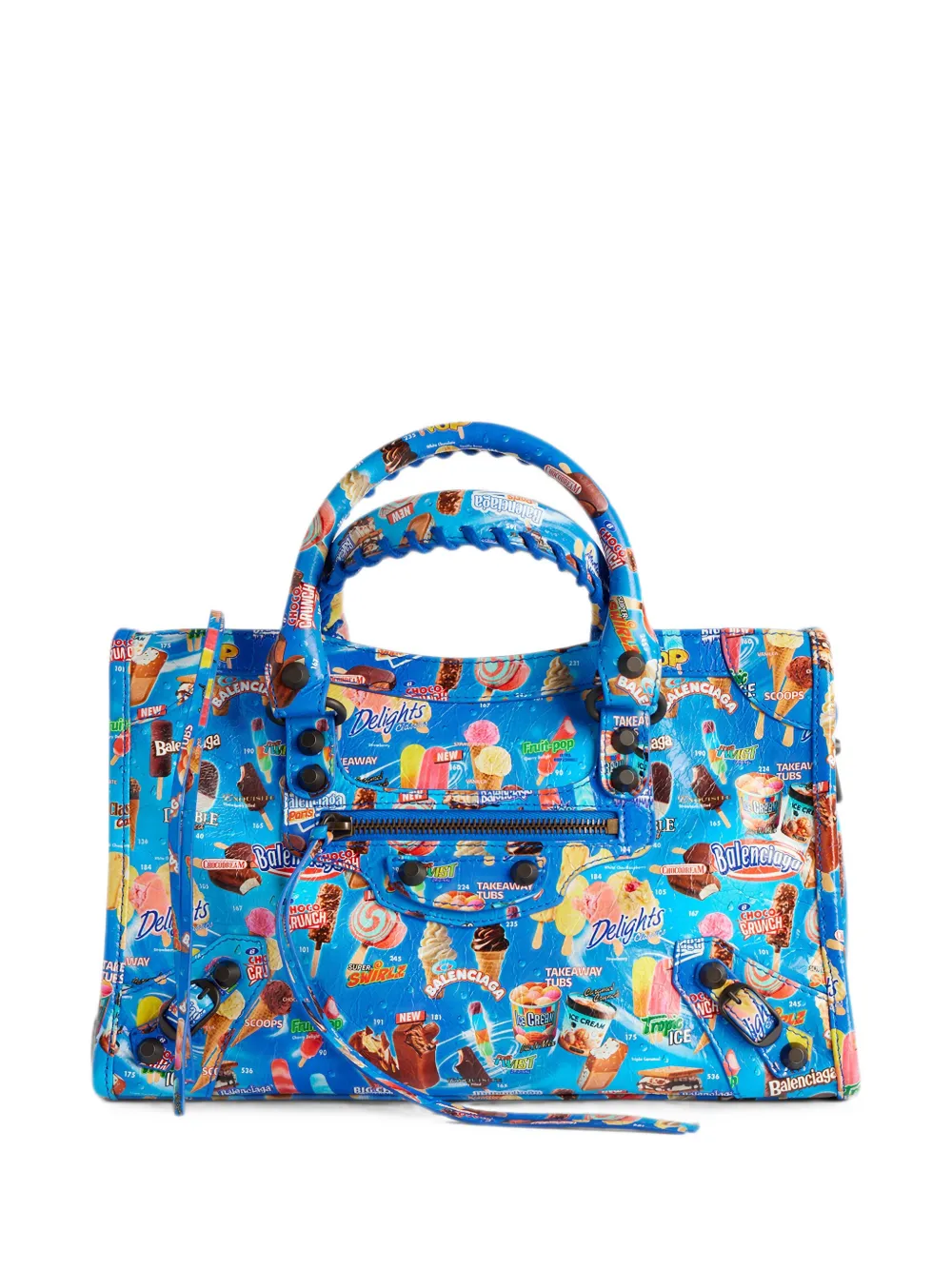 Balenciaga Le City graphic-print tote bag - Blu