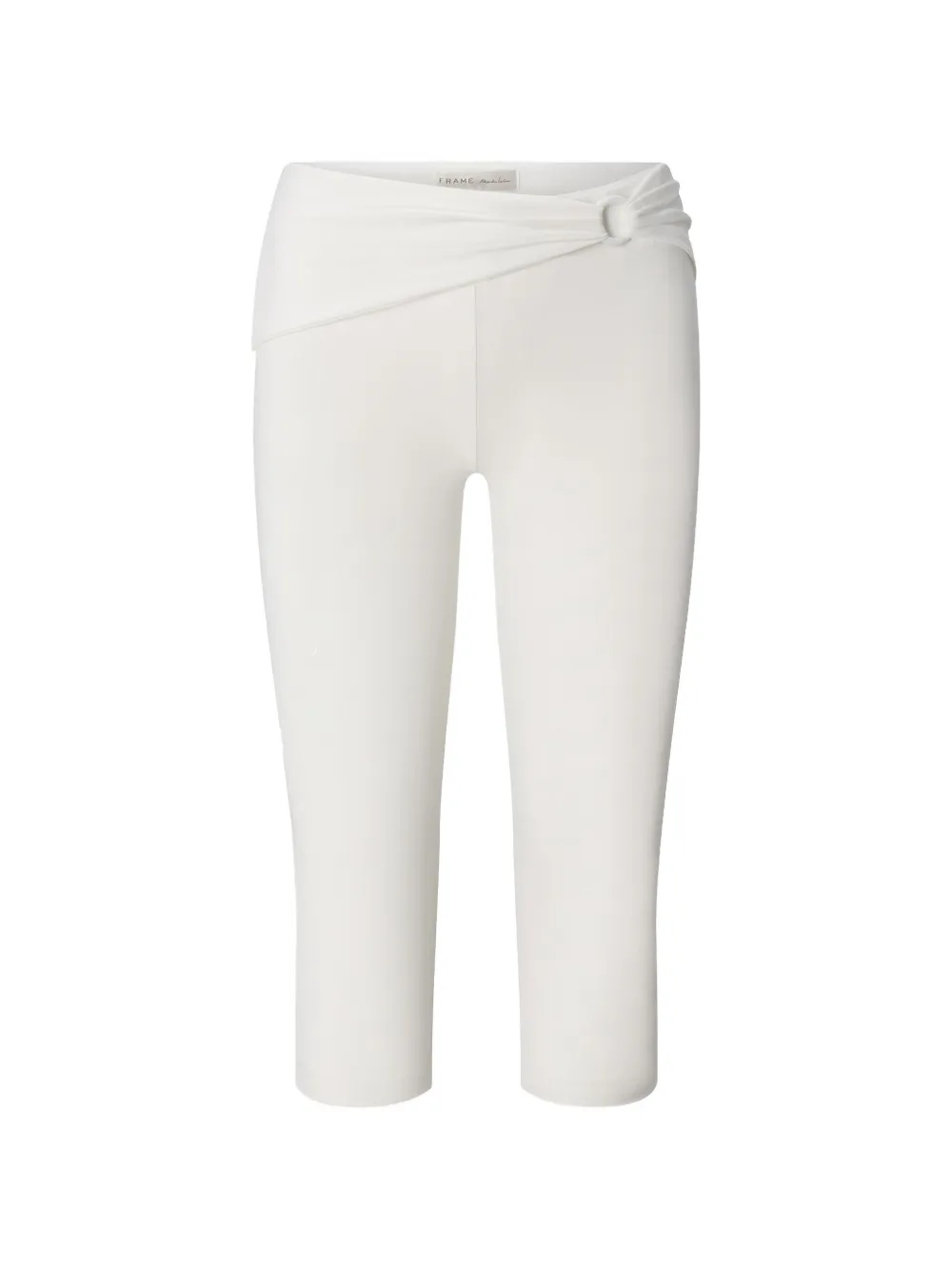FRAME The Casino Capri ring-detail trousers - Weiß