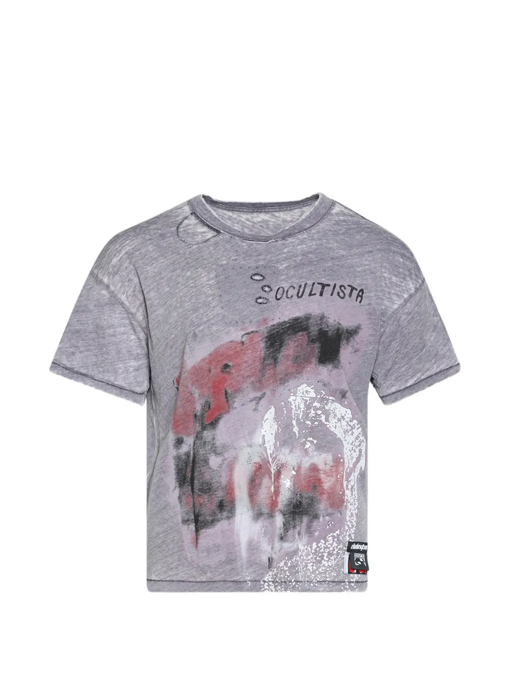 RIVINGTON ROI REBIS distressed T-shirt - Violett