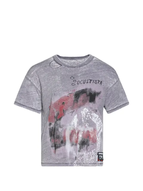 RRR123 t-shirt à effet usé