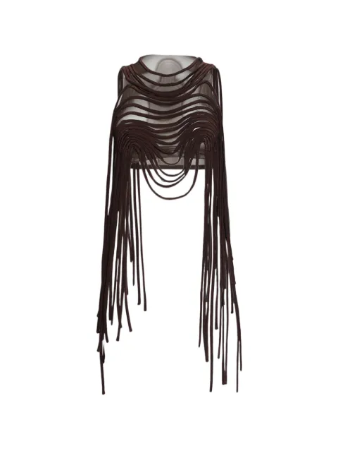 Di Petsa fringed top