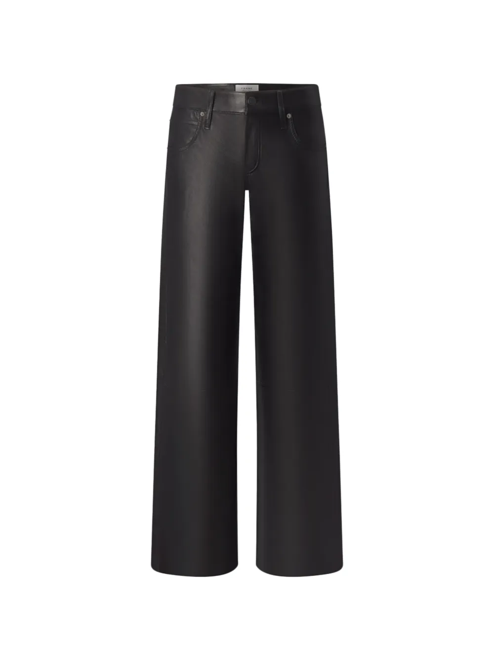 FRAME Leo leather trousers - Nero