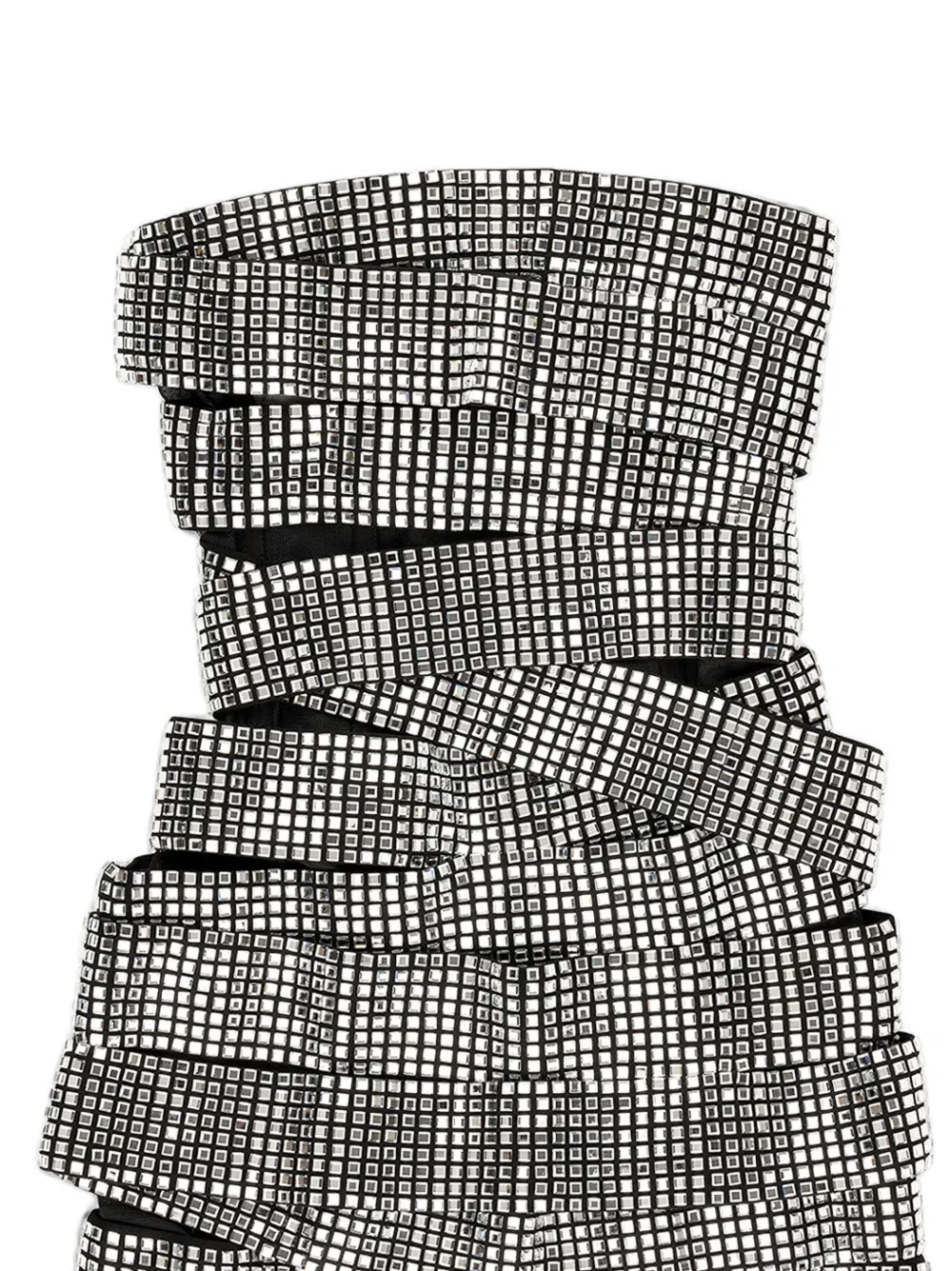 AREA Disco Ball mini-jurk Zilver