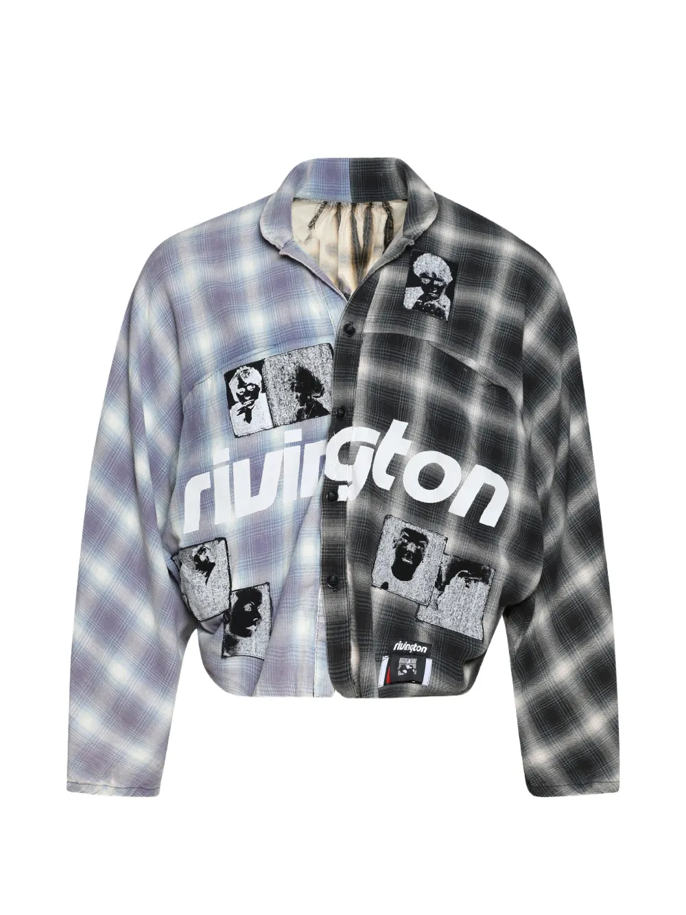 RIVINGTON ROI REBIS Nazarene checked-pattern shirt - Black