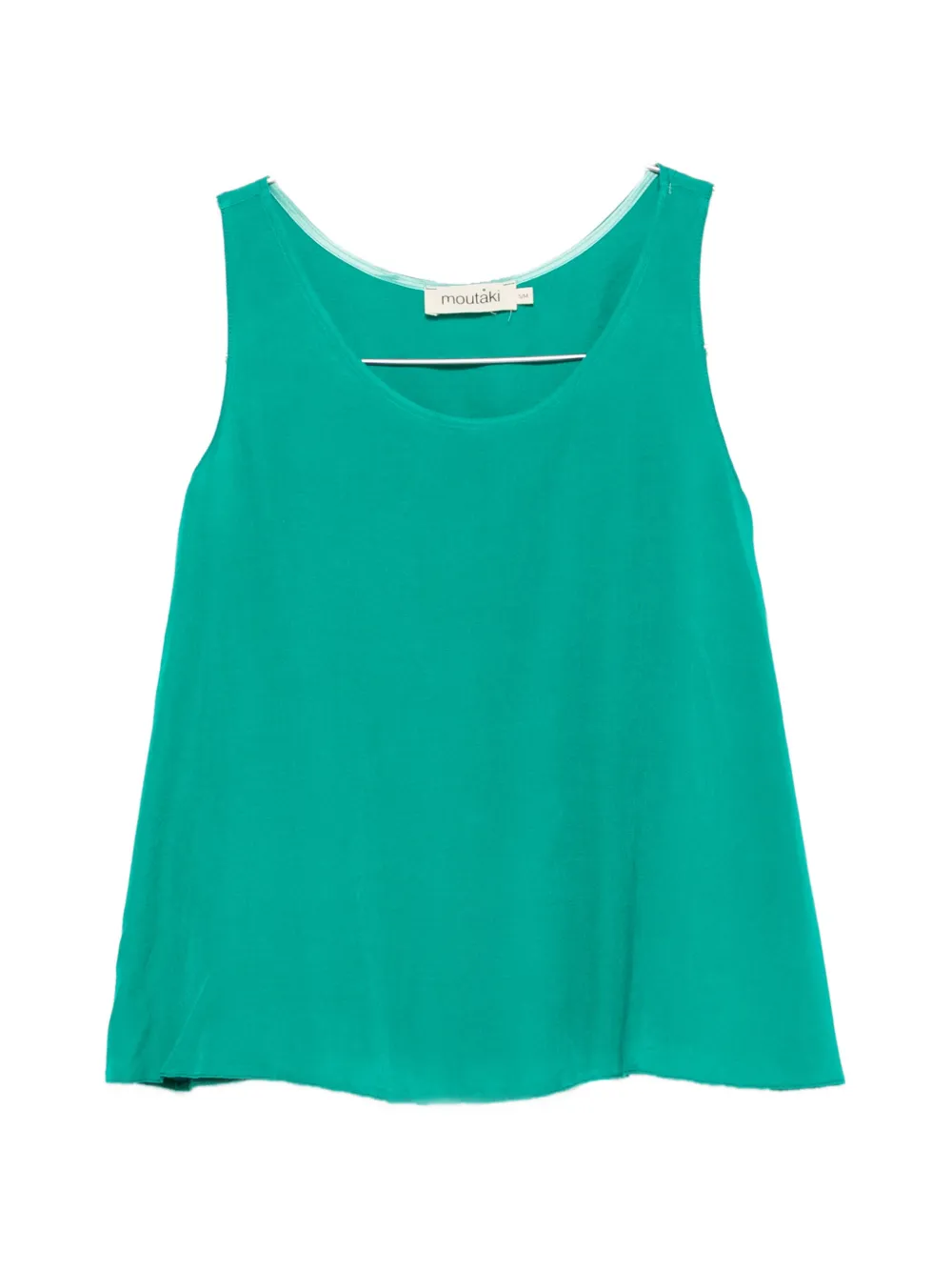 Moutaki Scoop-neck Sleeveless Blouse In Green