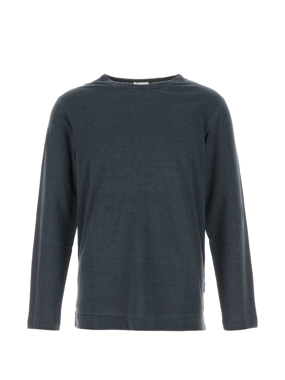Closed long-sleeve T-shirt - Blu