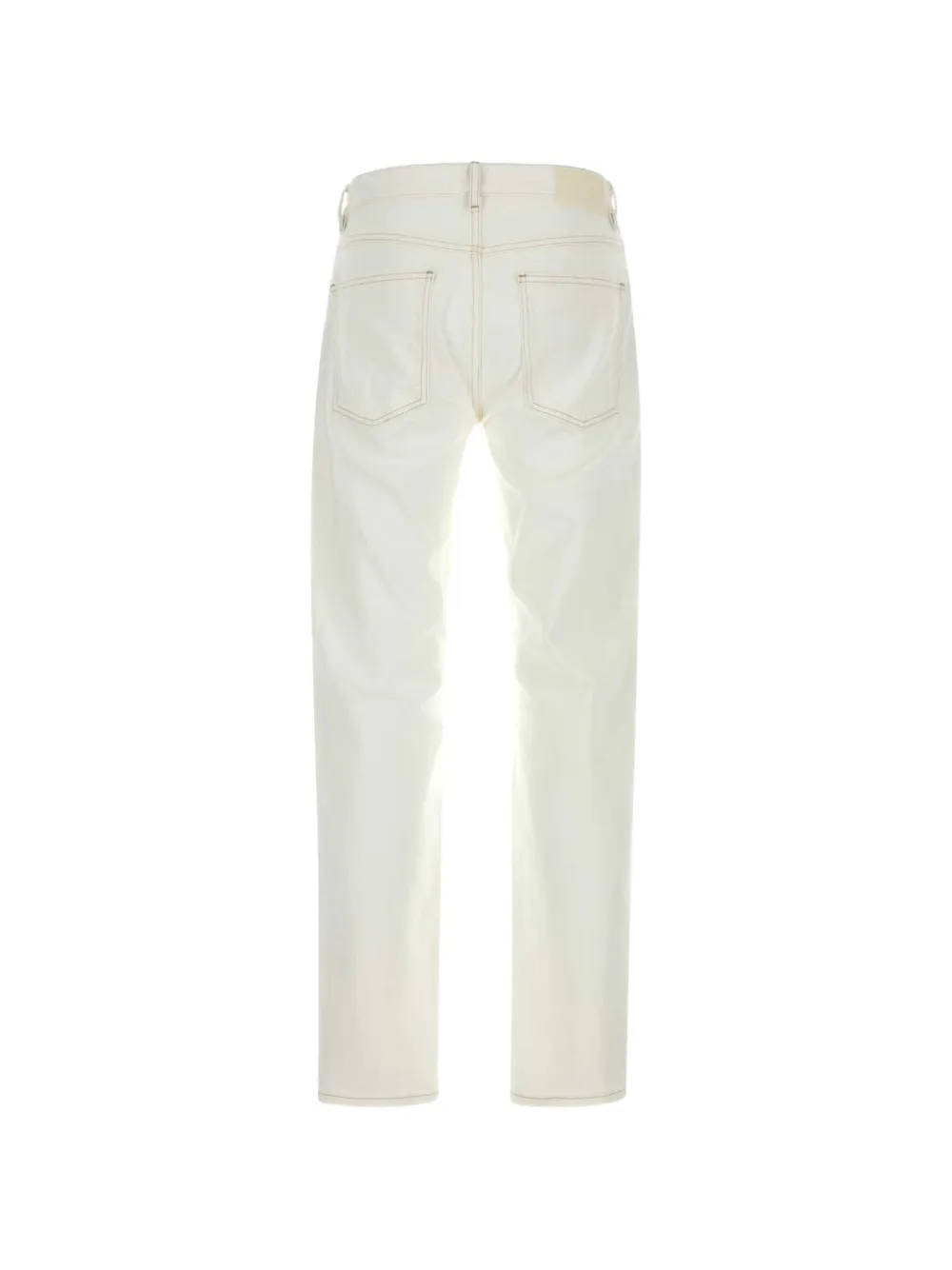 Closed Straight jeans met logopatch Beige