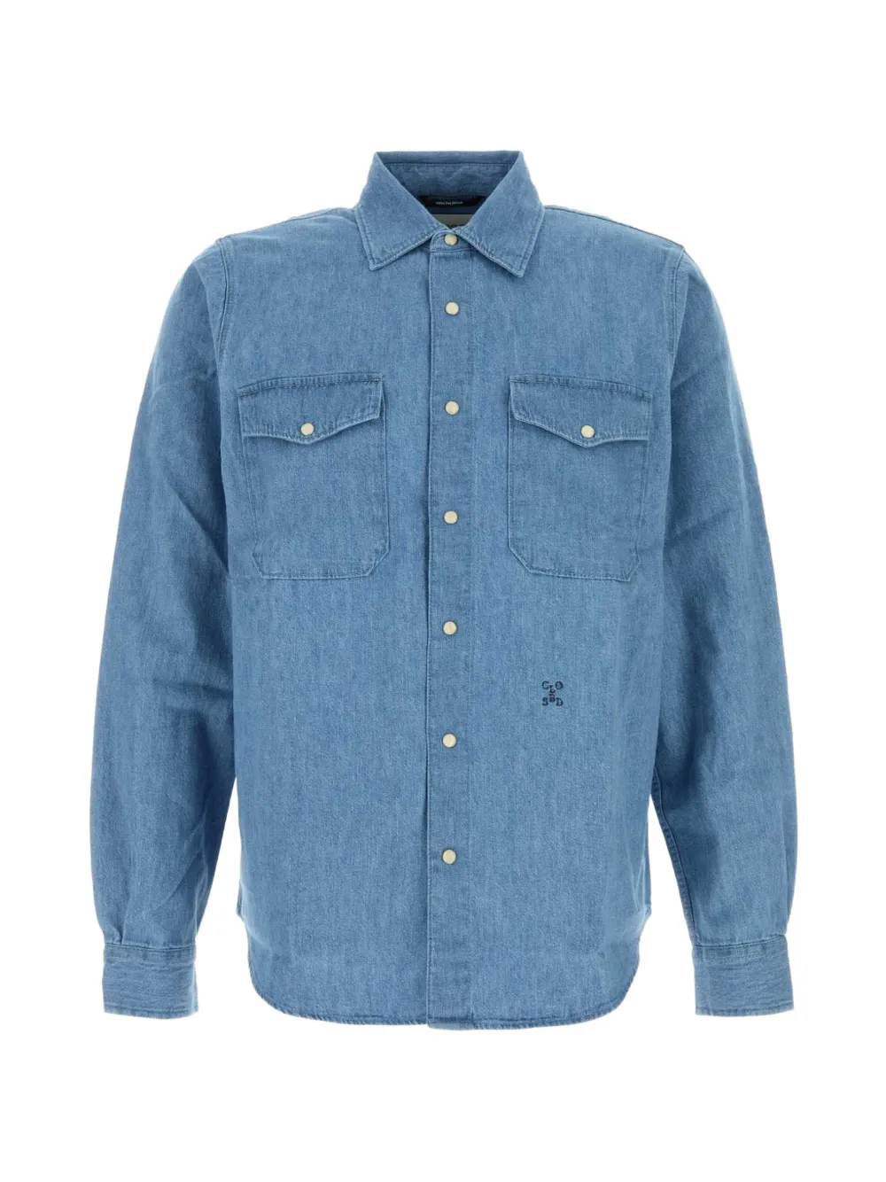 Closed logo-embroidered shirt - Blu