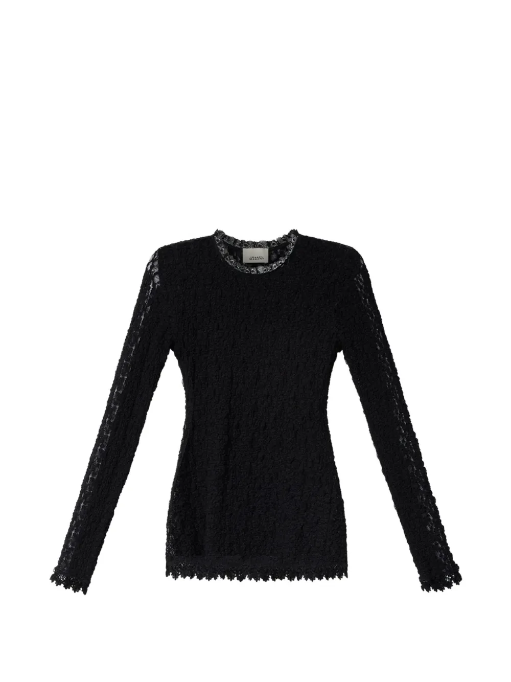 ISABEL MARANT Brany stretch-lace top - Schwarz