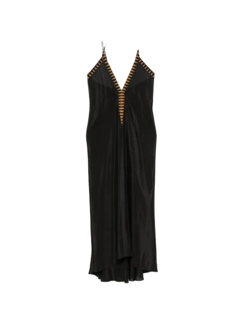 Volantis V-neck midi dress