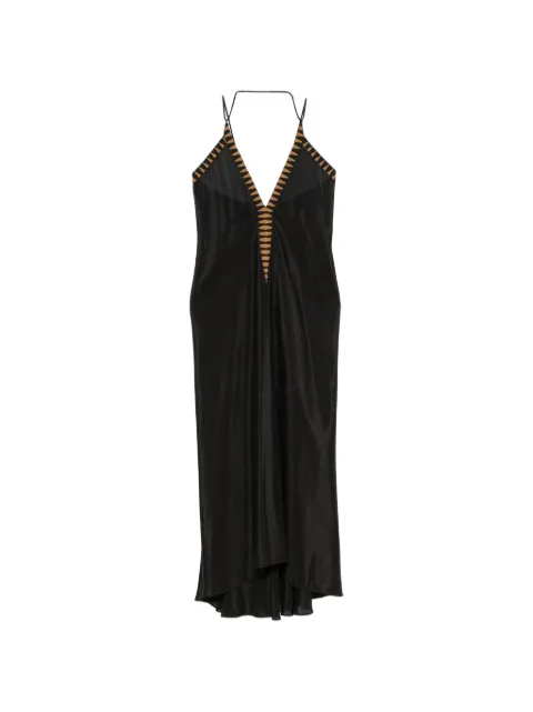 Volantis V-neck midi dress