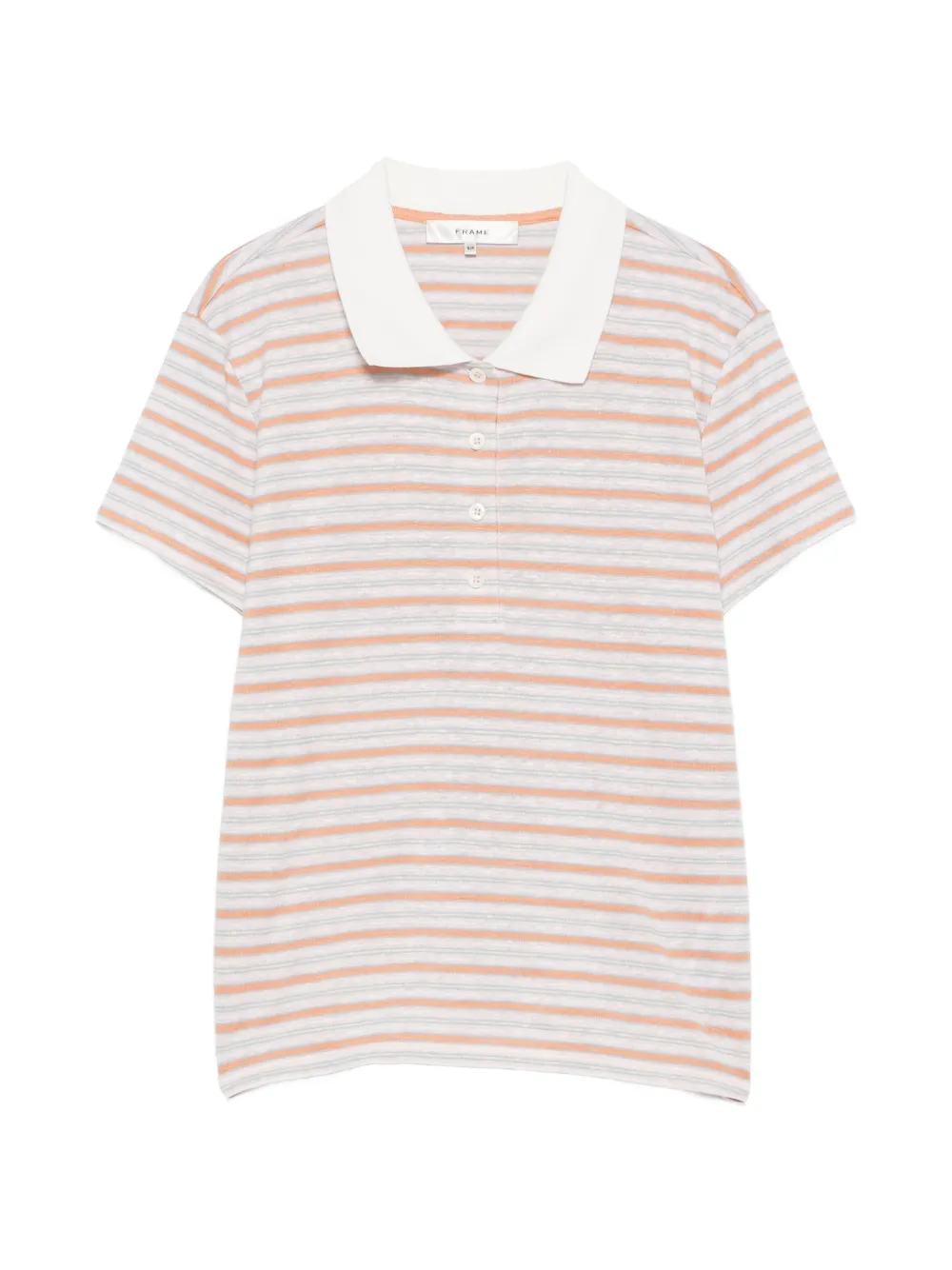 FRAME striped-pattern polo shirt - Rosa