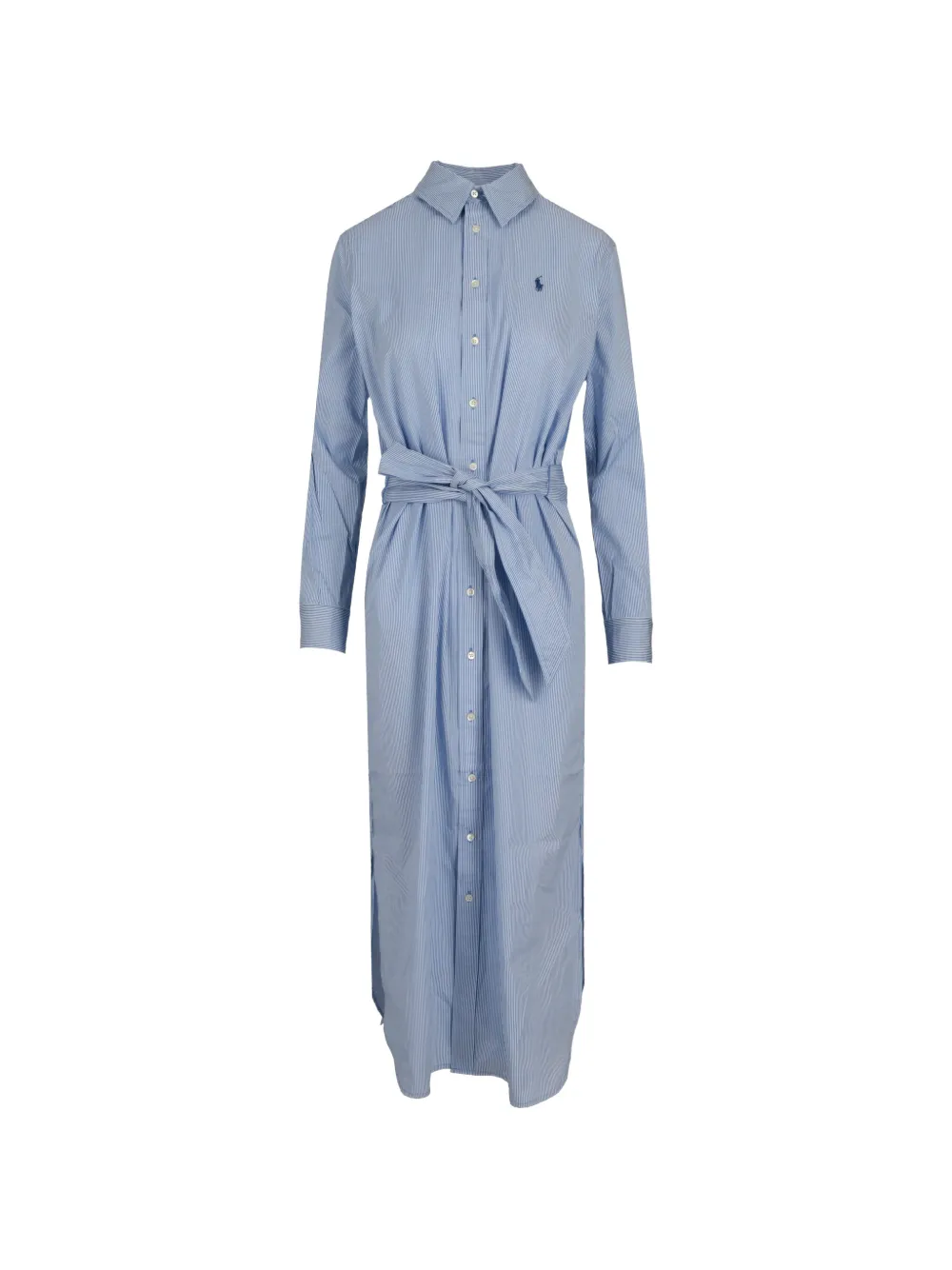 Polo Ralph Lauren vertical-stripe belted shirt dress - Blu