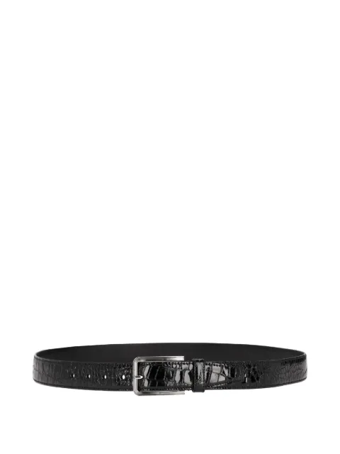 Prada croc-effect leather belt