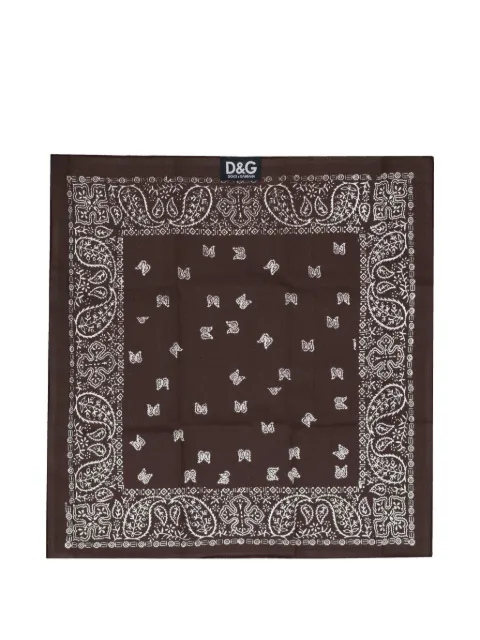 Dolce & Gabbana paisley-print square scarf