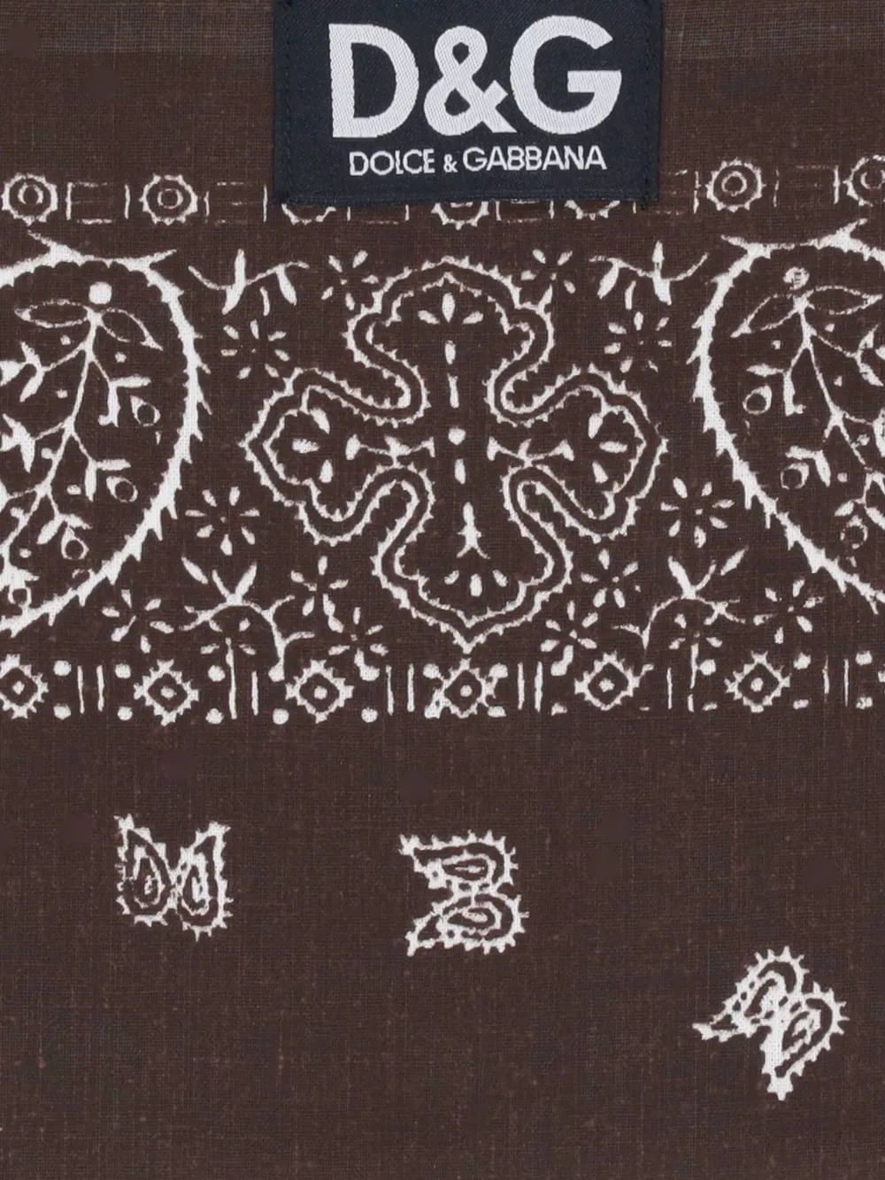 Dolce & Gabbana Sjaal met paisley-print Bruin
