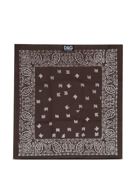 Dolce & Gabbana firkantet tørklæde med paisleytryk