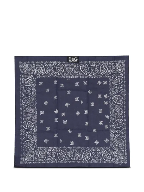 Dolce & Gabbana paisley-print square scarf