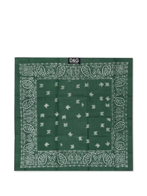 Dolce & Gabbana paisley-print square scarf