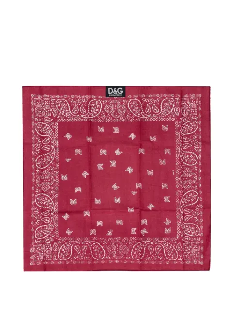 Dolce & Gabbana paisley-print square scarve
