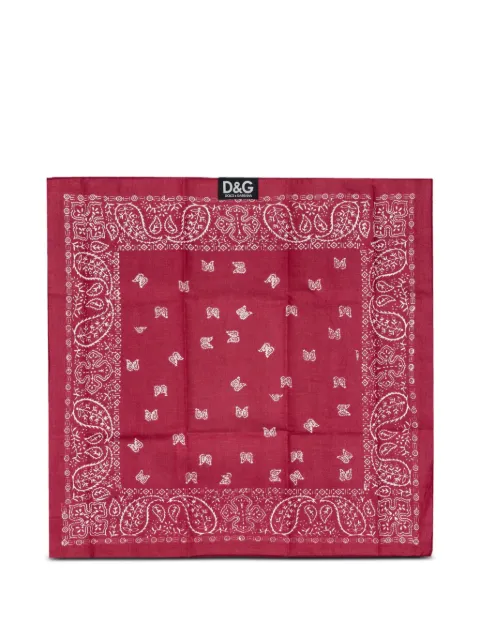 Dolce & Gabbana paisley-print square scarf