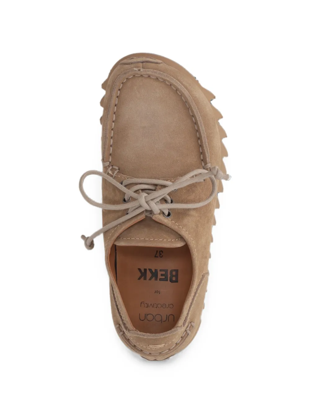 BEKK Fondo Vibram-sole lace-up loafers Beige