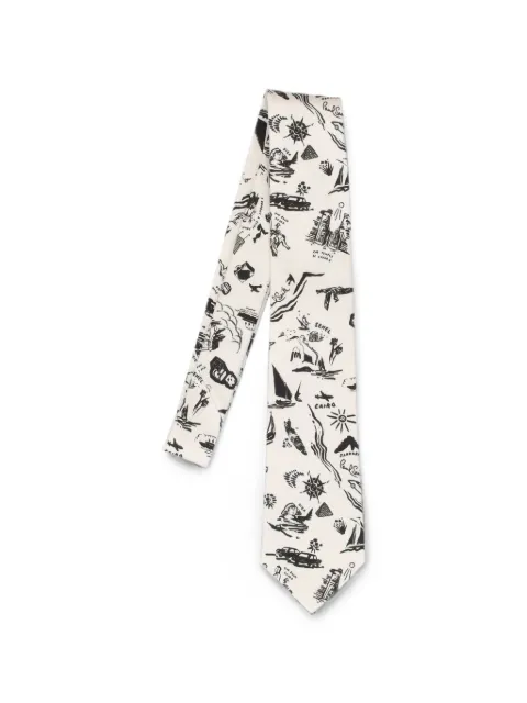 Paul Smith Travel Stories-print tie