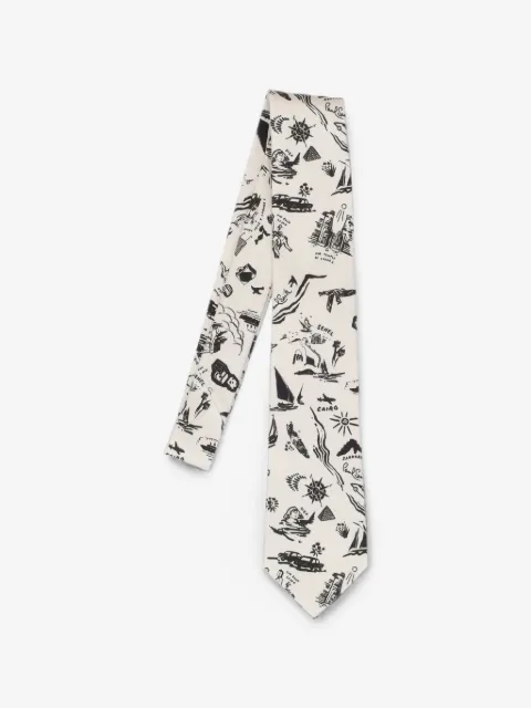 Paul Smith Travel Stories-print tie