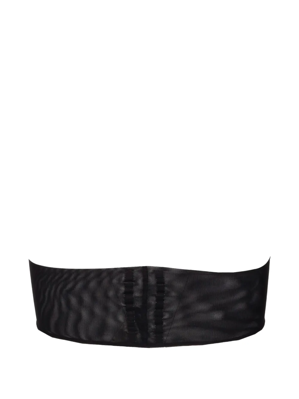 Rick Owens Semi-doorzichtige bandeau top Zwart