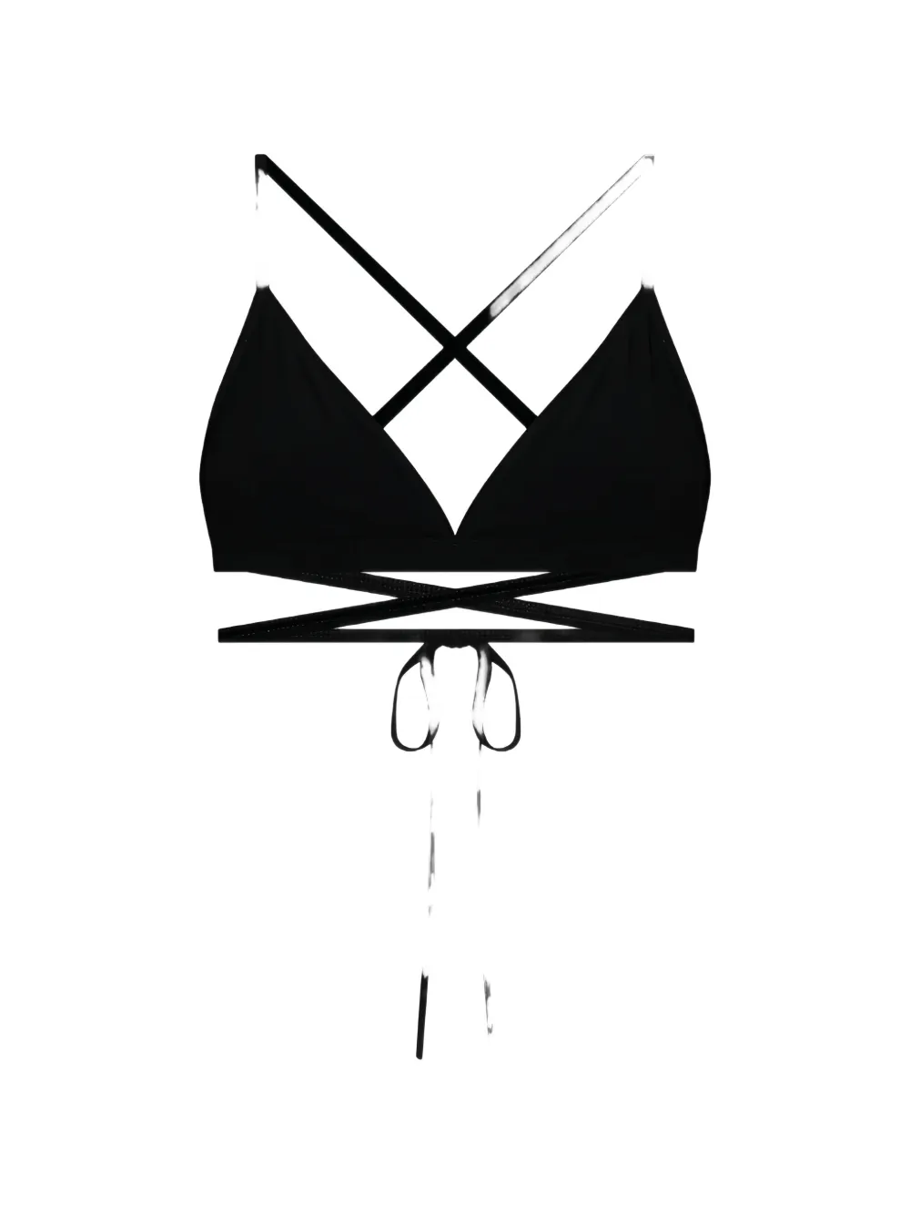 ISABEL MARANT Solange wrap-around bikini top - Schwarz