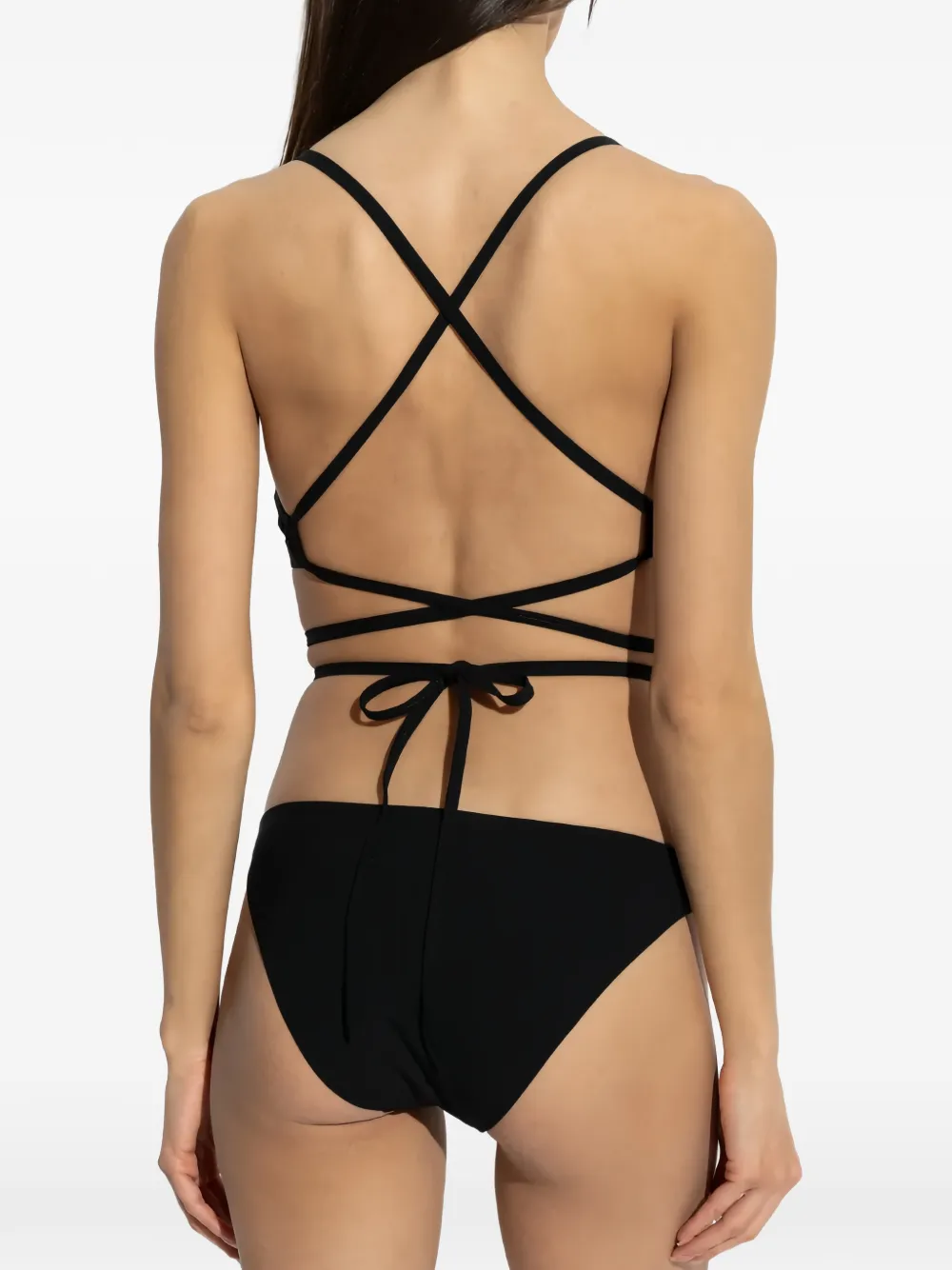 ISABEL MARANT Solange gewikkelde bikinitop Zwart