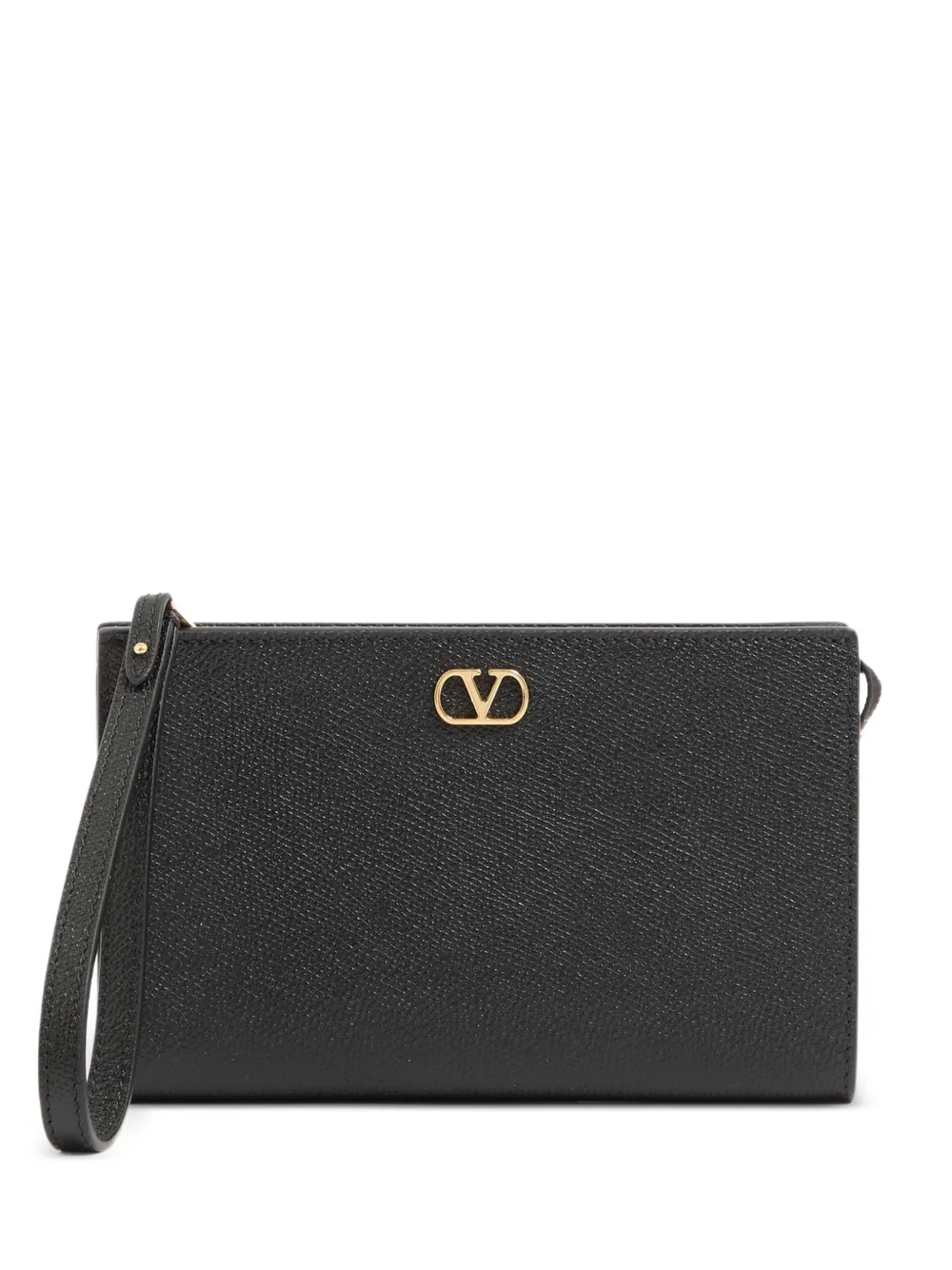 Valentino Garavani Clutch VLogo Signature in pelle - Nero