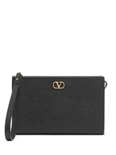 Valentino Garavani VLogo Signature leather clutch bag