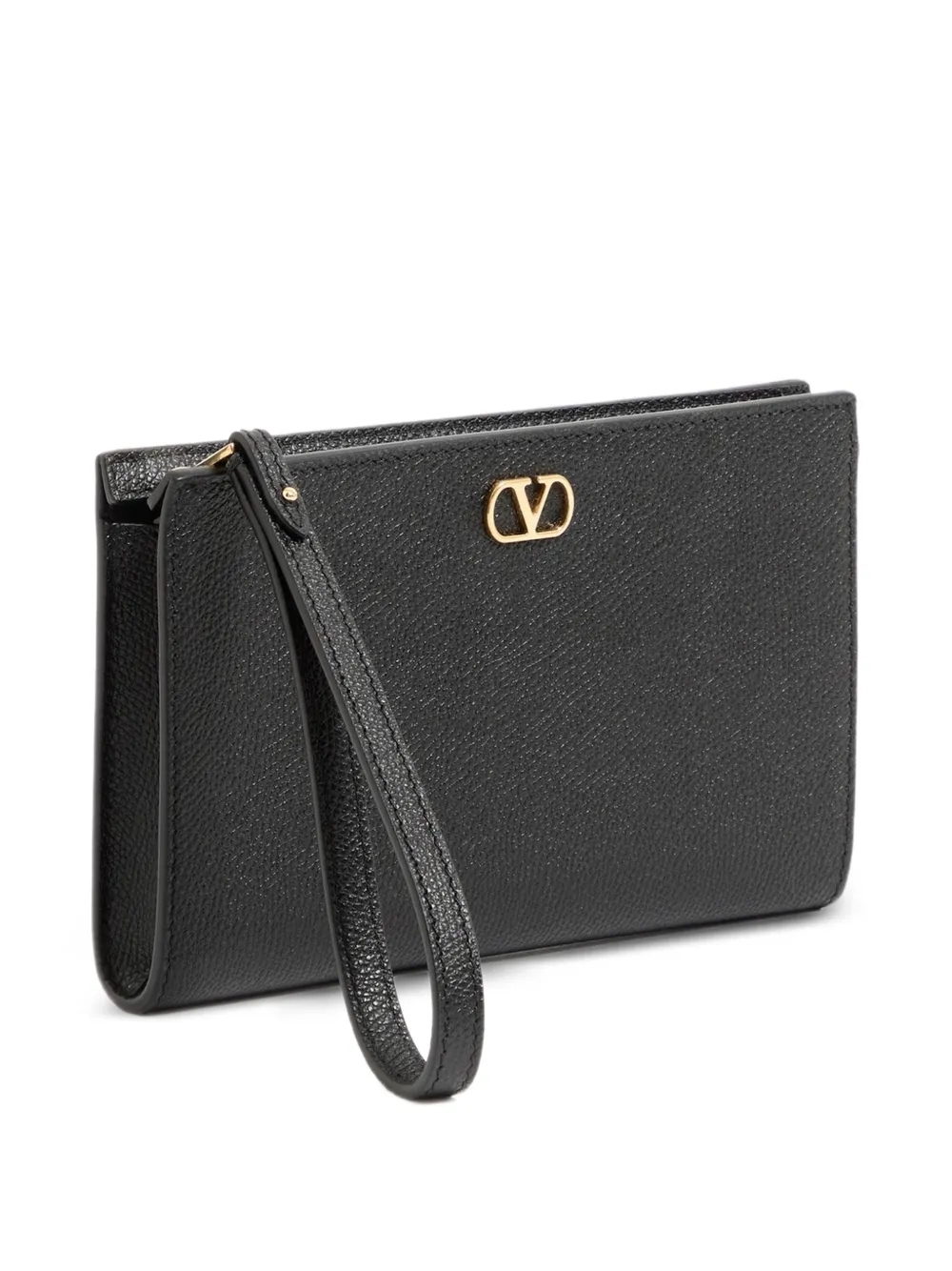 Valentino Garavani VLogo Signature leren clutch Zwart