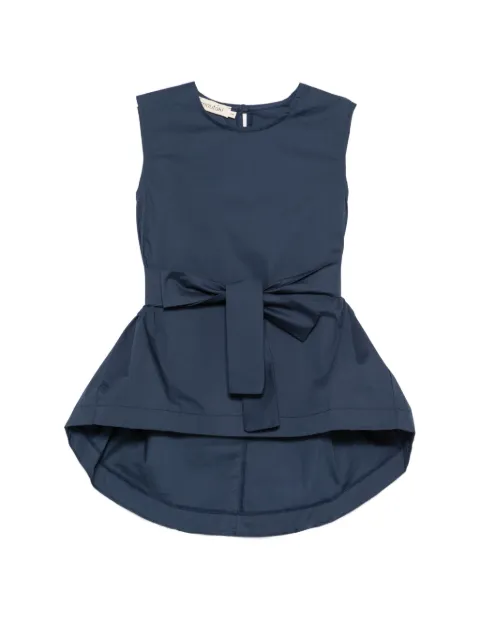 MOUTAKI sleeveless tie-fastening bouse