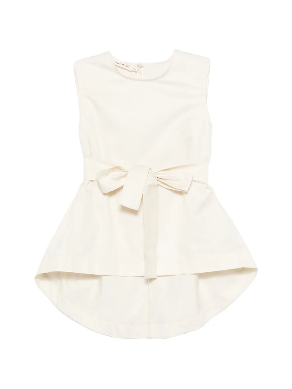 MOUTAKI sleeveless round-neck blouse - Toni neutri