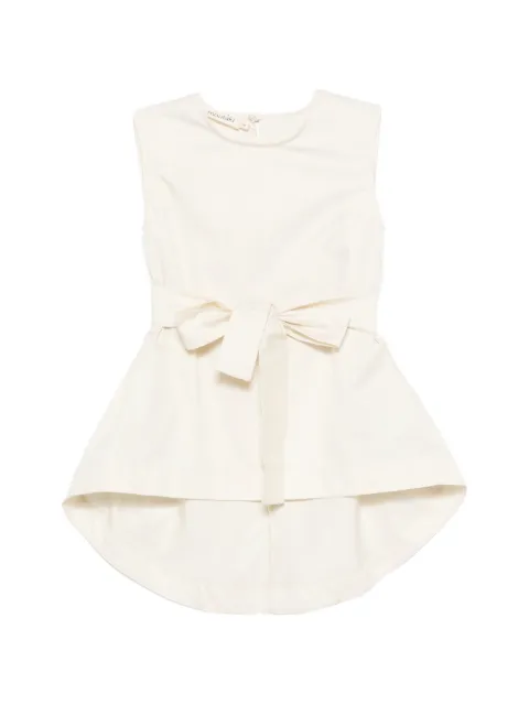 MOUTAKI sleeveless round-neck blouse