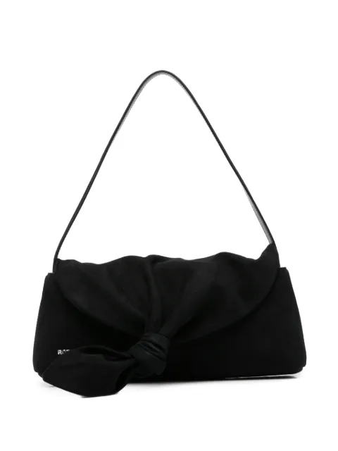 ROTATE BIRGER CHRISTENSEN Knot Scarf suede shoulder bag