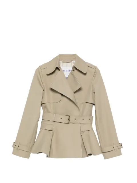 Burberry peplum-hem belted jacket