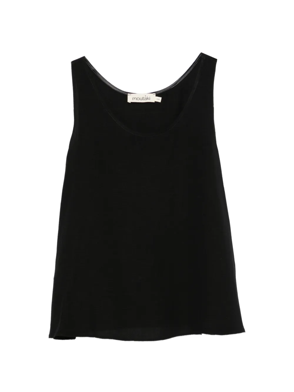 MOUTAKI scoop-neck sleeveless blouse - Nero