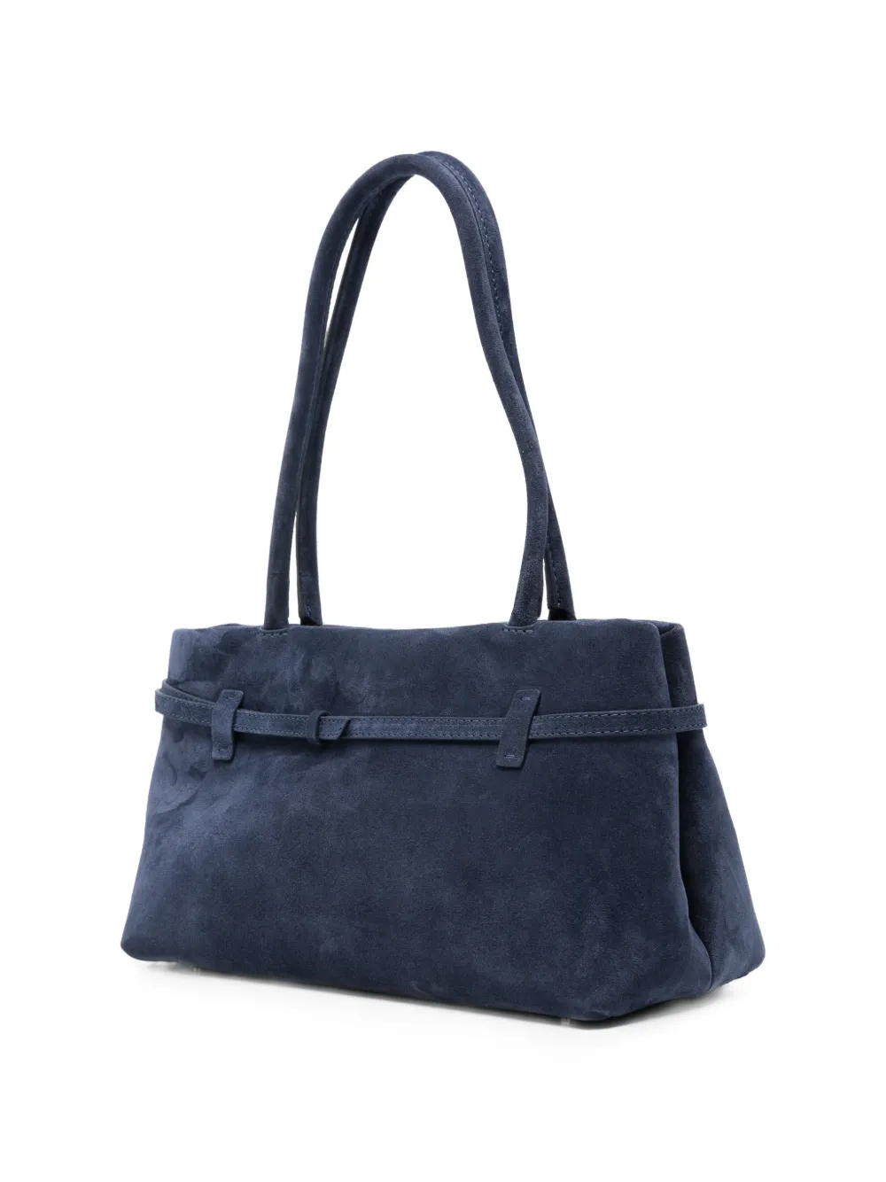Manu Atelier Le Cambon East-West tas met gespdetail Blauw