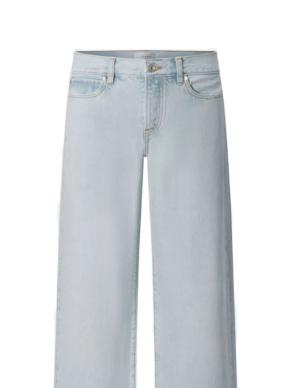 FRAME The Leo jeans met wijde pijpen Blauw