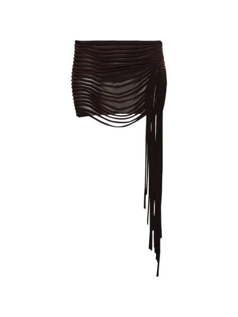 Di Petsa Unravelling fringed skirt