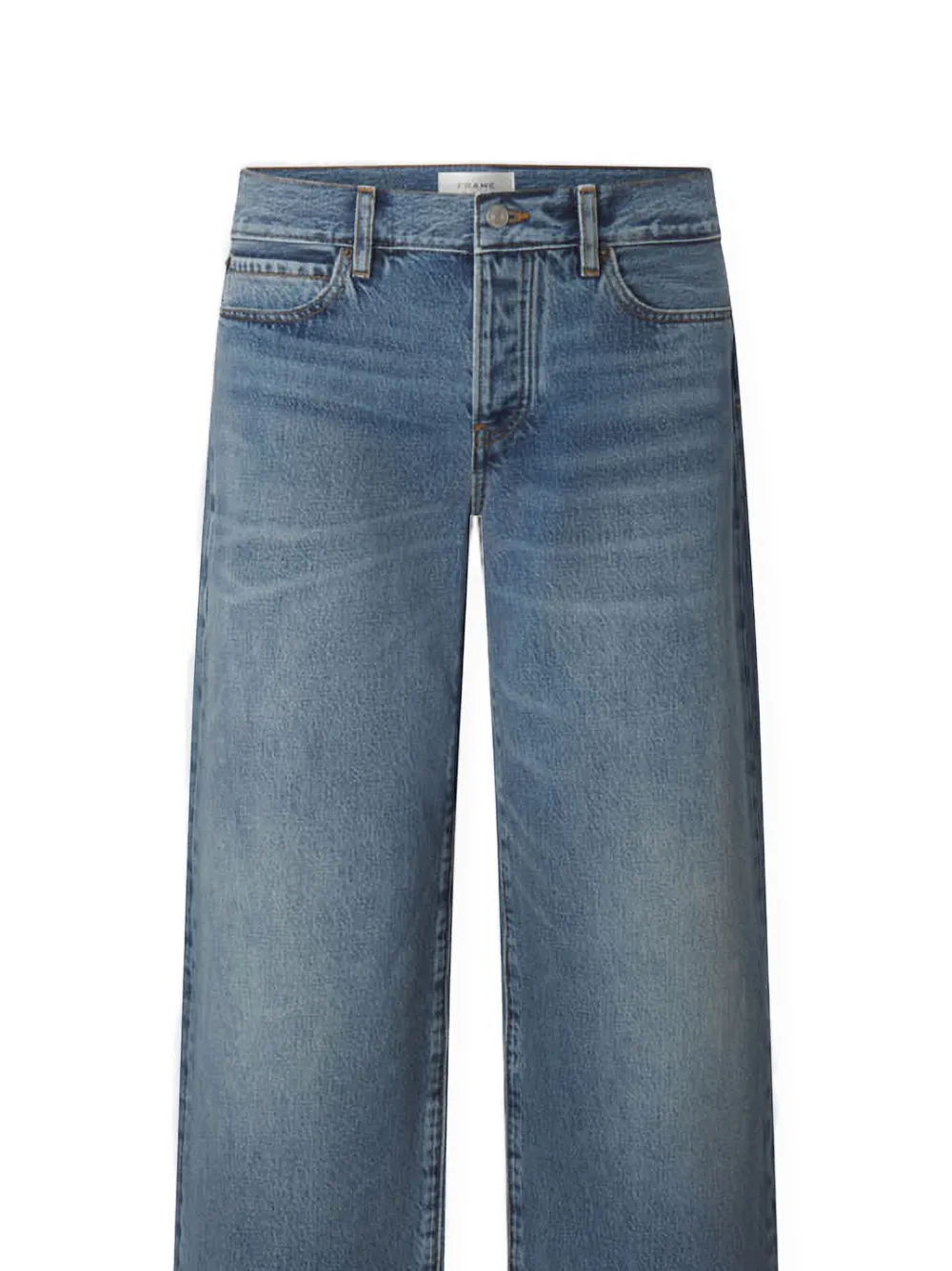 FRAME The Leo jeans met wijde pijpen Blauw
