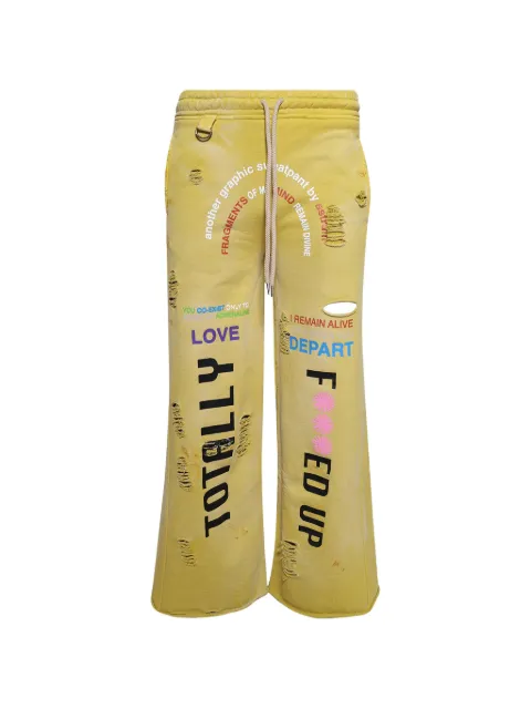astrum graphic-print track pants