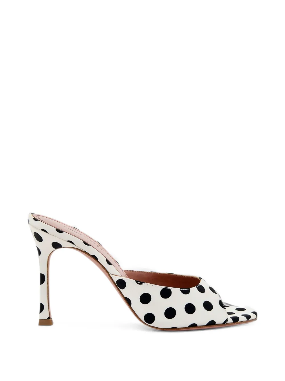 Amina Muaddi Alexa polka-dot pumps Wit