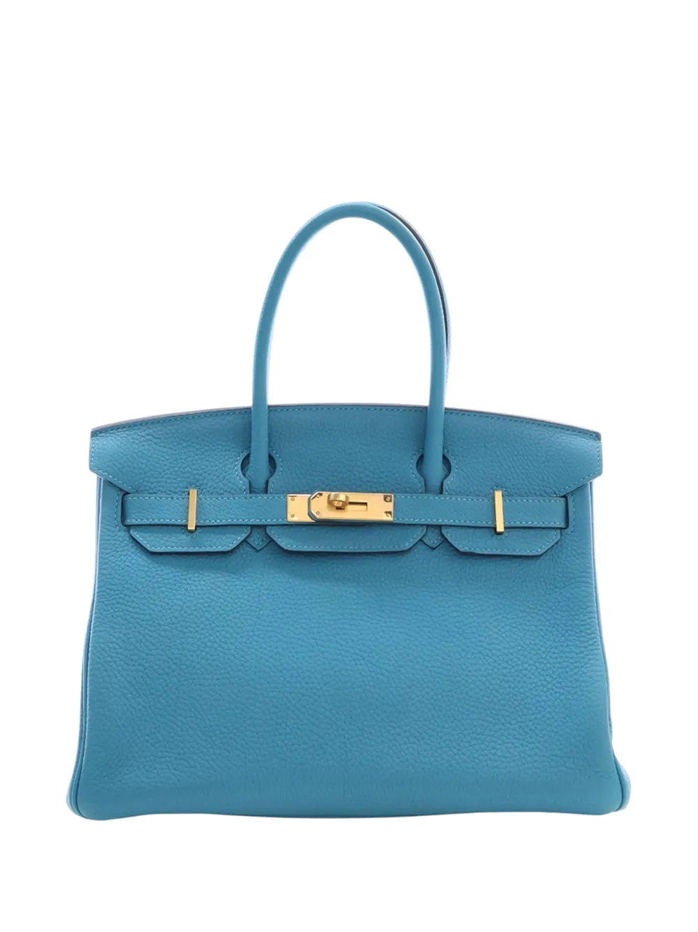 Hermès Pre-Owned 2014 Togo Birkin Retourne 30 handbag - Blu