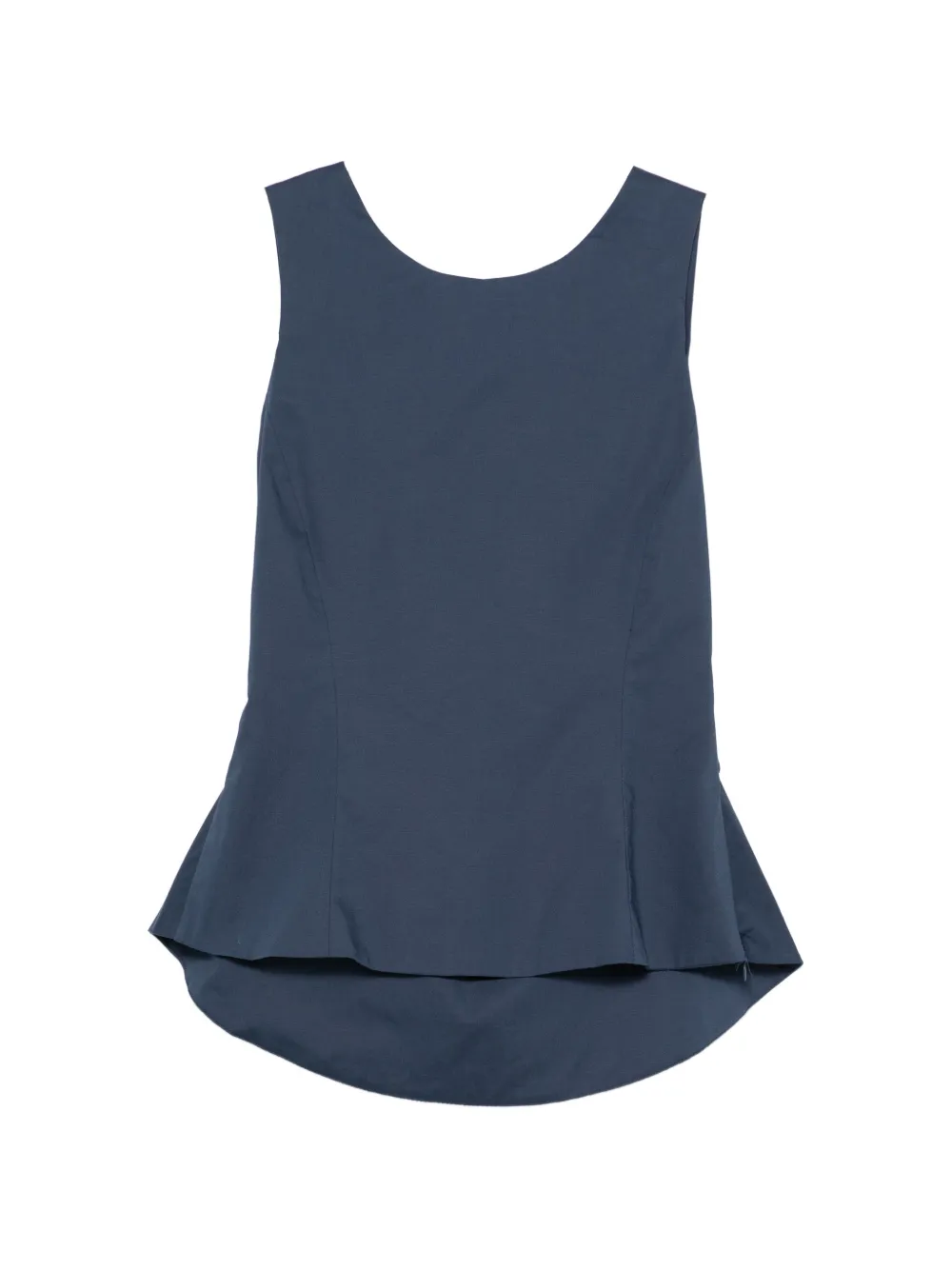MOUTAKI bow-detail peplum blouse - Blu