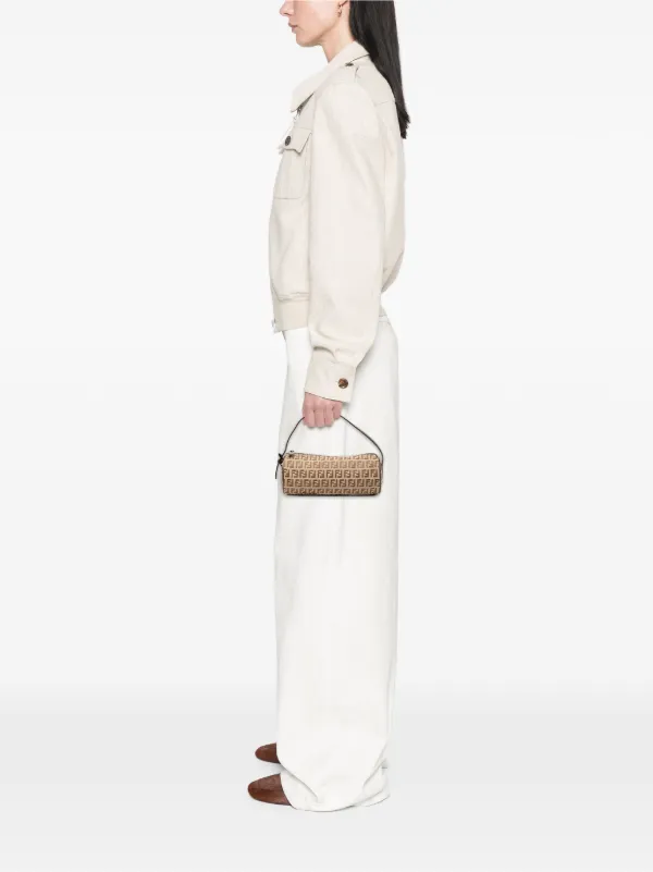 Fendi Pre-Owned 20th Century Zucchino Canvas Barrel Pochette