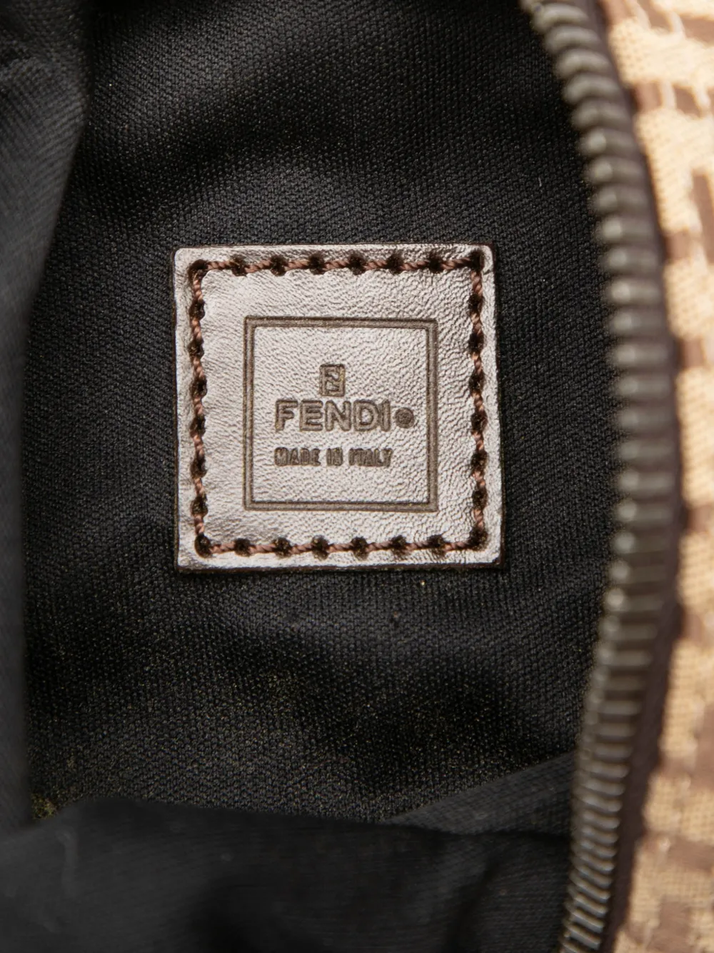 Fendi Pre-Owned 20th Century Zucchino Canvas Barrel Pochette